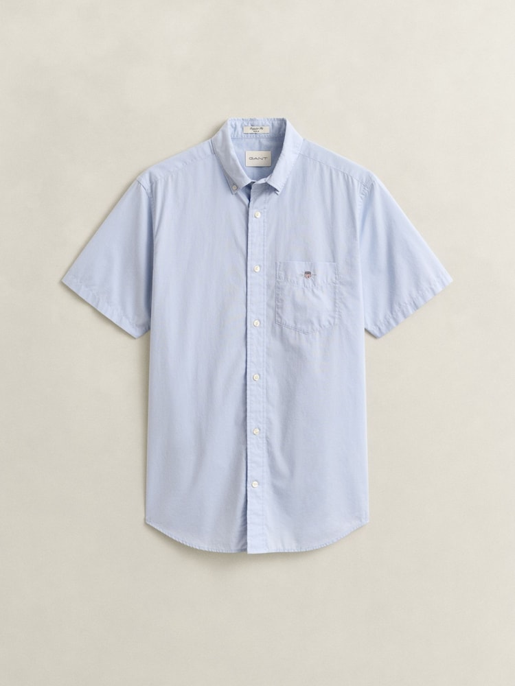 GANT Light Blue Classic Poplin Shirt - Image 7 of 7