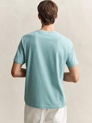 深綠色 - GANT盾牌標誌純棉T恤 - 圖片 3，共 5