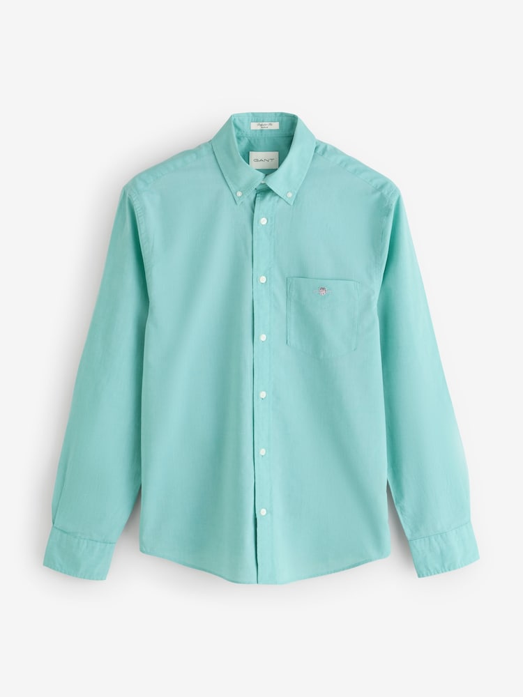 GANT Blue Classic Poplin Shirt - Image 1 of 1 GANT Blue Classic Poplin Shirt - Image 1 of 1