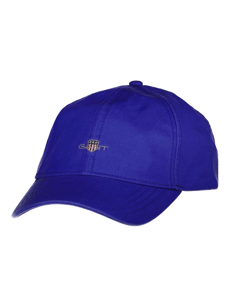 GANT Blue Marl Shield Logo Cotton Twill Cap - Image 1 of 2 GANT Blue Marl Shield Logo Cotton Twill Cap - Image 1 of 2