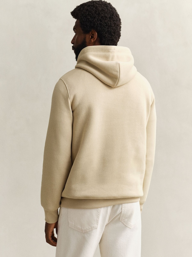 GANT Natural Shield Logo Hoodie - Image 2 of 4 GANT Natural Shield Logo Hoodie - Image 2 of 4