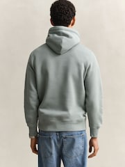 GANT Green Shield Logo Hoodie - Image 2 of 4