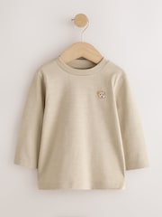Multi Black Embroidered Bears Long Sleeve T-Shirts 5 Pack (3mths-7yrs) - Image 5 of 9