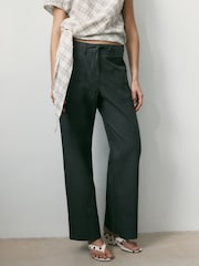 BHOEM Grey Patch Pockets Daily Trousers With Linen - Image 1 of 6