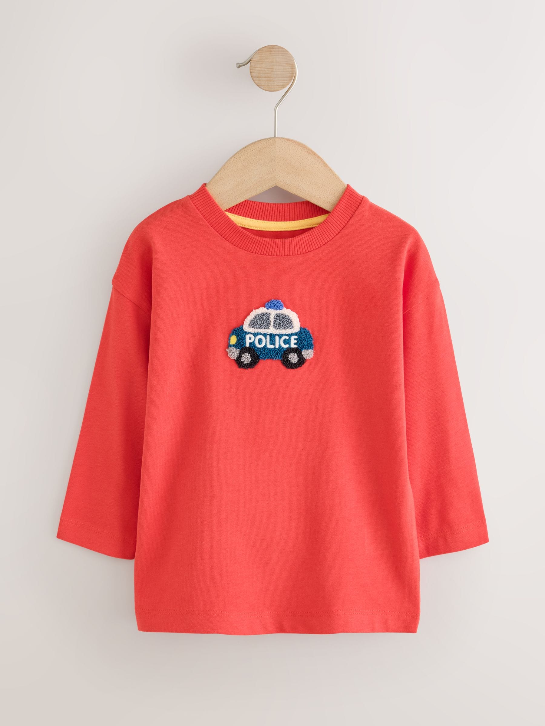 Next：日本 マルチブライト 乗り物 - アップリケ ロングTシャツ 3枚組