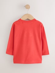 Multi Bright Transport Long Sleeve Applique T-Shirts 3 Pack (3mths-7yrs) - Image 5 of 7