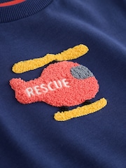 Multi Bright Transport Long Sleeve Applique T-Shirts 3 Pack (3mths-7yrs) - Image 7 of 7