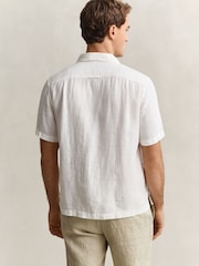 ホワイト - GANT Garment Dyed Linen Pocket Shirt - 画像 2 / 6