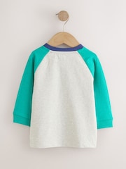 Red/Navy/Green Airplane Dog Long Sleeve Applique T-Shirts 3 Pack (3mths-7yrs) - Image 5 of 7