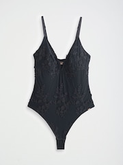 Lipsy Black Plunge Bodysuit - Image 1 of 3