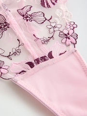 Lipsy Pink Embroidery T Thong - Image 7 of 7