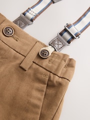 Tan Brown Bear Shirt Trousers Braces & Bow Tie Set (3mths-9yrs) - Image 9 of 9