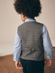 Grey Heritage Check Waistcoat Set With Shirt And Bow Tie (3mths-9yrs) - Image 4 of 5