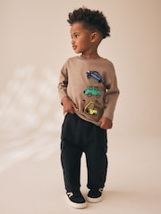 Brown Transport Long Sleeve Back Graphic T-Shirt (3mths-7yrs) - Image 3 of 9