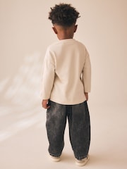 Neutral mit Bärendesign - Long Sleeve Small Graphic Printed T-Shirt (3mths-7yrs) - Bild 3 von 8