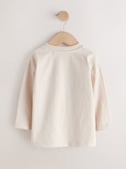 Neutral mit Bärendesign - Long Sleeve Small Graphic Printed T-Shirt (3mths-7yrs) - Bild 6 von 8