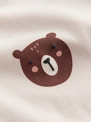 Neutral mit Bärendesign - Long Sleeve Small Graphic Printed T-Shirt (3mths-7yrs) - Bild 7 von 8