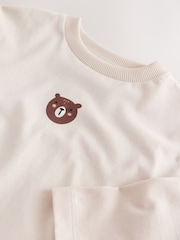 Neutral mit Bärendesign - Long Sleeve Small Graphic Printed T-Shirt (3mths-7yrs) - Bild 8 von 8