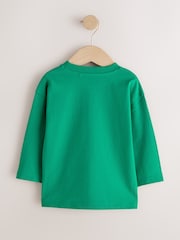 Bright Green Cool Kid Slogan Long Sleeve Small Graphic Printed T-Shirt (3mths-7yrs) - Image 6 of 8