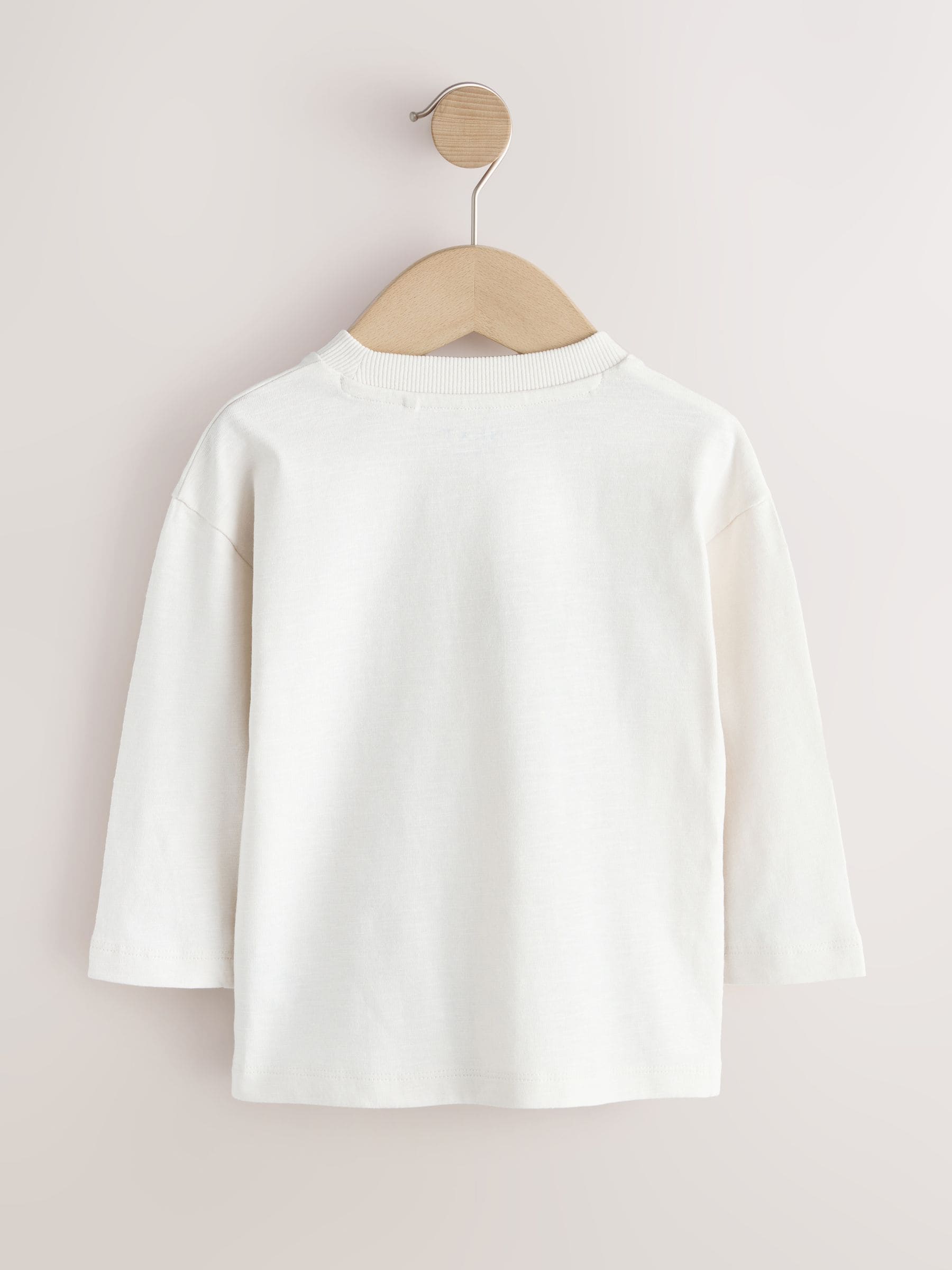 Buy White Alphabet Long Sleeve Graphic T-Shirt (3mths-7yrs) from