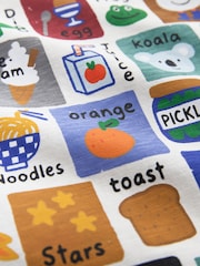 White Alphabet - Long Sleeve Graphic T-Shirt (3mths-7yrs) - תמונה 7 מתוך 8