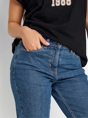 PixieGirl Petite Blie BLACK MOM JEAN - Image 4 of 5