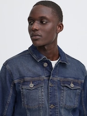 Blend Blue Dark Wash Stretch Denim Jacket - Image 4 of 5