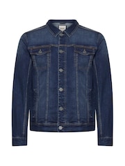 Blend Blue Dark Wash Stretch Denim Jacket - Image 5 of 5