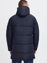 Blend Blue Longline Puffer Coat - Image 2 of 5