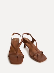 Linzi Brown Myth Toe Post Heel Sandals - Image 4 of 6