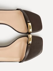 Linzi Brown Amira Heeled Sandals With Toe Ring Detail - Image 5 of 5