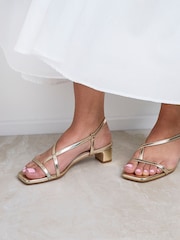 Linzi Gold Arden Strappy Block Heeled Sandals - Image 6 of 6