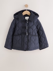 Navy Shower Resistant Corduroy Collar Duffle Coat (4-13yrs) - Image 6 of 10