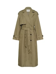 Kaffe Green Elegant Trench Coat - Image 6 of 7