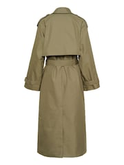 Kaffe Green Elegant Trench Coat - Image 7 of 7