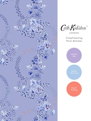 Cath Kidston Dusky Blue Road Floral A4 Wallpaper Sample - Image 6 of 6