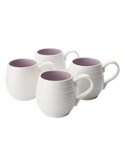 Sophie Conran Set of 4 Purple Mulberry Honey Pot Mugs - Image 4 of 6