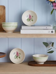 Portmeirion Set of 4 Green Botanic Garden Sketchbook Pasta Bowls - Image 1 of 6