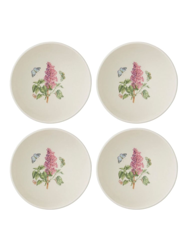 Portmeirion Set of 4 Green Botanic Garden Sketchbook Pasta Bowls - Image 2 of 6