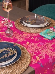 Sara Miller Pink Chelsea Birds Table Runner - Image 1 of 4