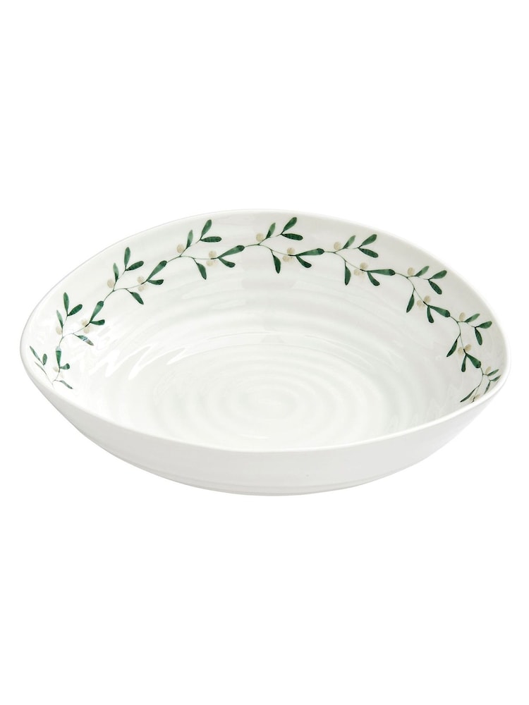 Sophie Conran White Mistletoe Pasta Bowls Set of 4 - Image 2 of 5