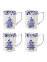 Spode Set of 4 Blue Italian Christmas Mugs - Image 3 of 8