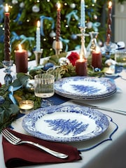 Spode Set of 4 Blue Italian Christmas Side Plates - Image 1 of 7