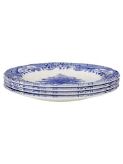 Spode Set of 4 Blue Italian Christmas Side Plates - Image 5 of 7