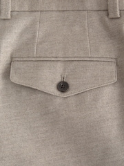 Cream N.Premium Regular Fit Smart Brushed Cotton Trousers - Image 10 of 10