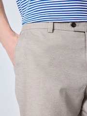 Cream N.Premium Regular Fit Smart Brushed Cotton Trousers - Image 5 of 10