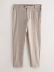 Cream N.Premium Regular Fit Smart Brushed Cotton Trousers - Image 7 of 10