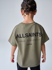 كاكي أخضر - تيشِرت برقبة مستديرة تلبيس واسع للصغار Underground من smALLSAINTS - صورة 2 من 11