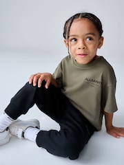 كاكي أخضر - تيشِرت برقبة مستديرة تلبيس واسع للصغار Underground من smALLSAINTS - صورة 6 من 11