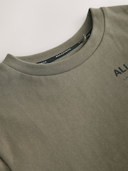 كاكي أخضر - تيشِرت برقبة مستديرة تلبيس واسع للصغار Underground من smALLSAINTS - صورة 9 من 11